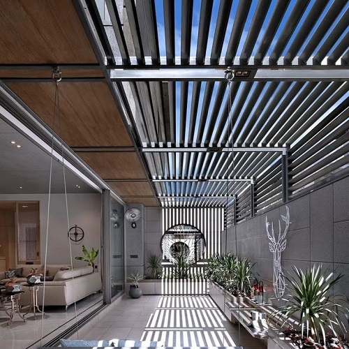 ساخت سقف حیاط خلوت