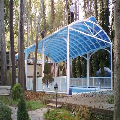 سقف پلی‌کربنات استخر