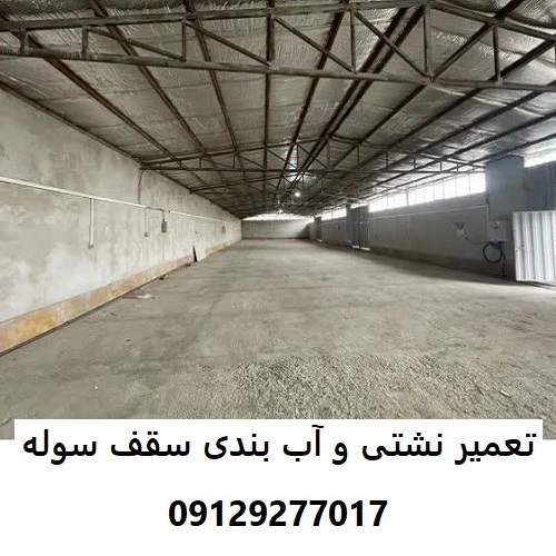 تعمیر نشتی و آب بندی سقف سوله